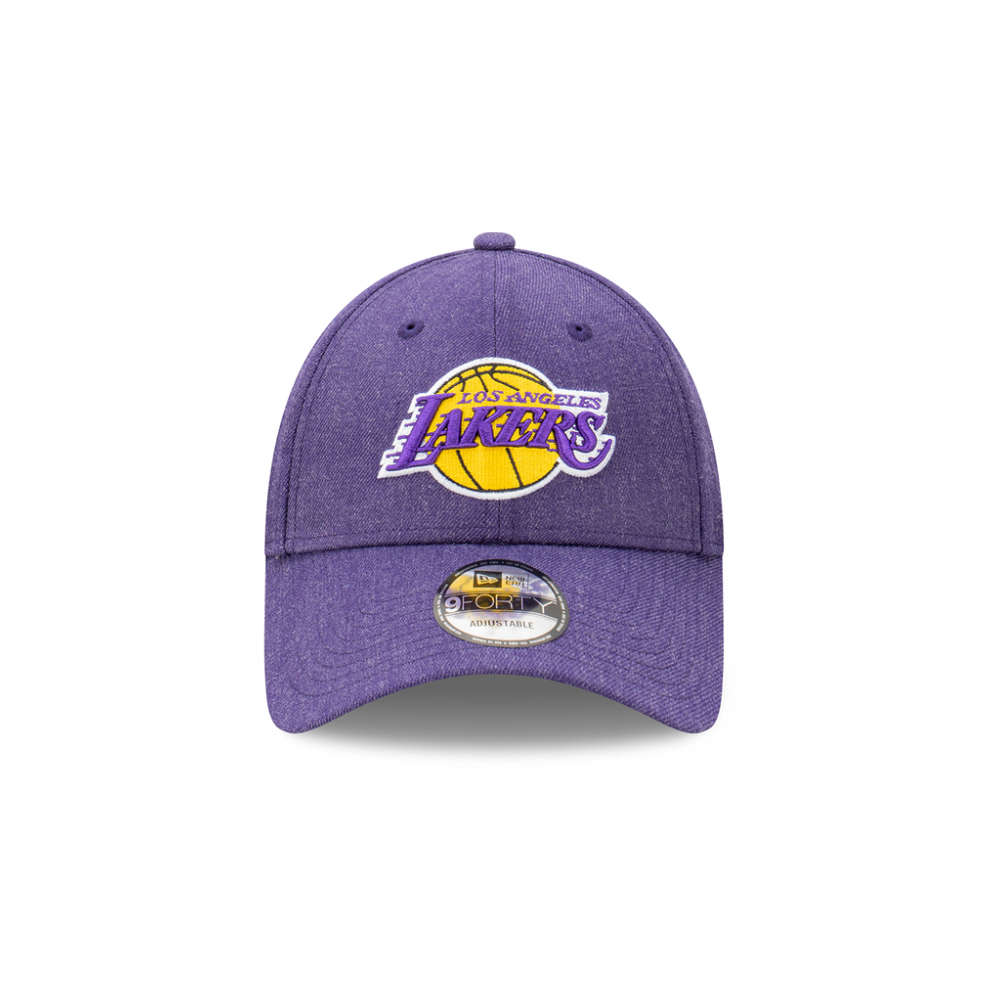 LA Lakers Hat - Heather Collection Purple 9Forty NBA Snapback Cap - New Era